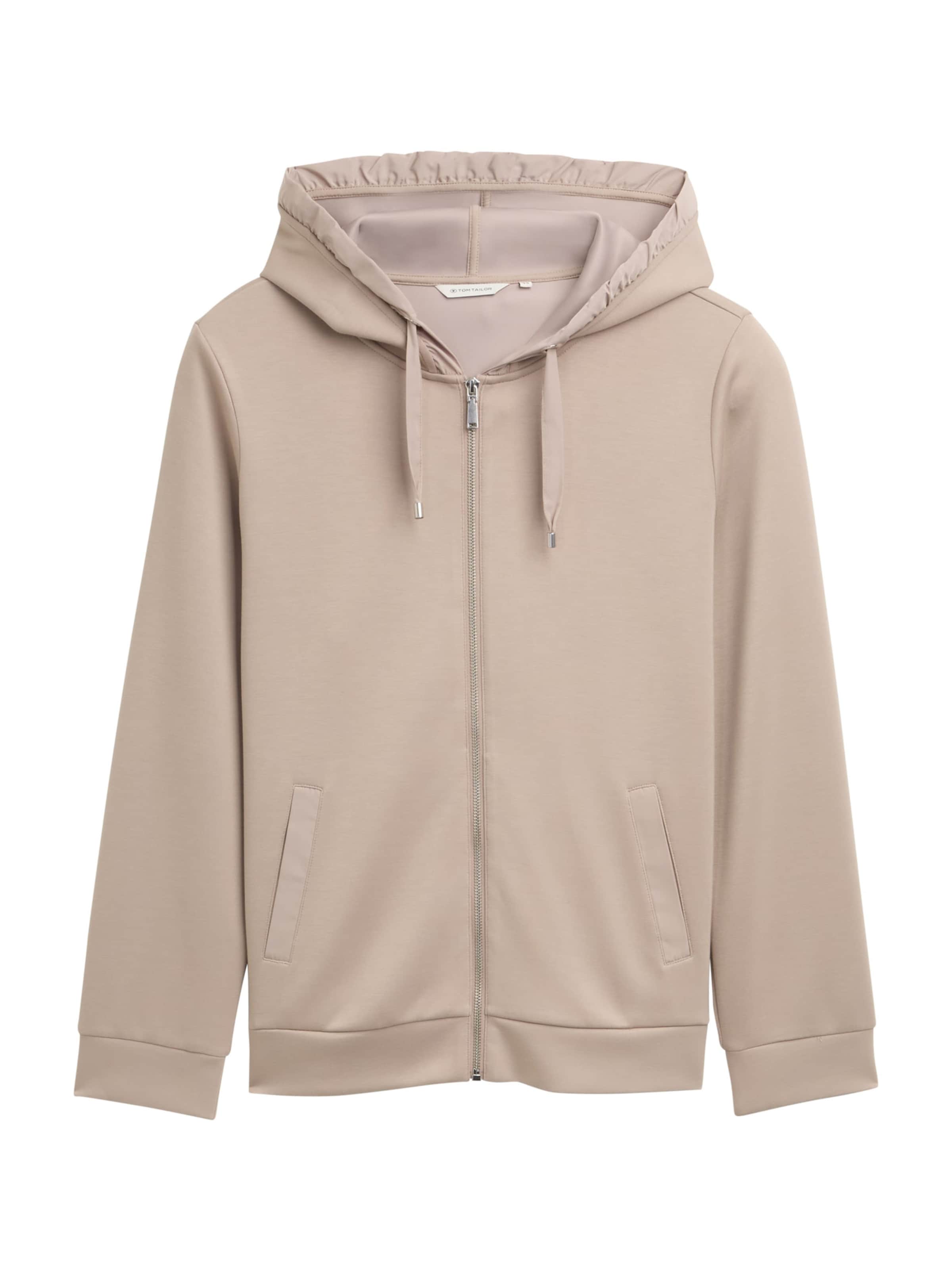 Tom Tailor Women + - Sudadera con cremallera en gris: frente