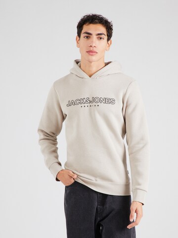 JACK & JONES Sweatshirt 'JASON' i beige: forside