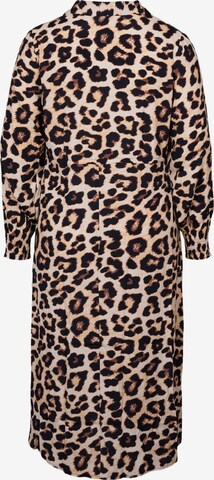 Zizzi Shirt Dress 'Bella' in Brown