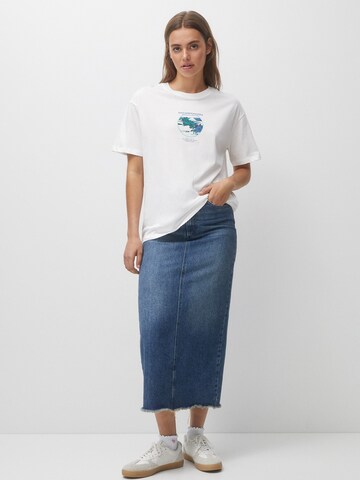 Pull&Bear T-shirt i vit