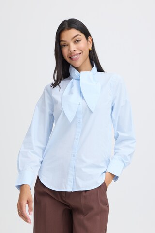 b.young Shirt 'Ipois' in Blauw: voorkant