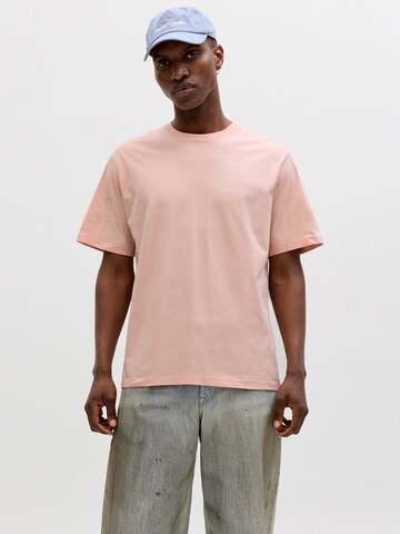 oranžinė JACK & JONES Marškinėliai 'JORMONTAUK': priekis