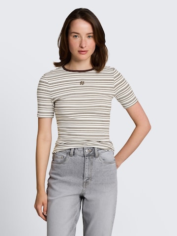 TOM TAILOR DENIM T-Shirt in Weiß: Vorderseite