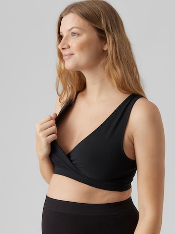 MAMALICIOUS Bralette Nursing bra 'HELENE' in Black