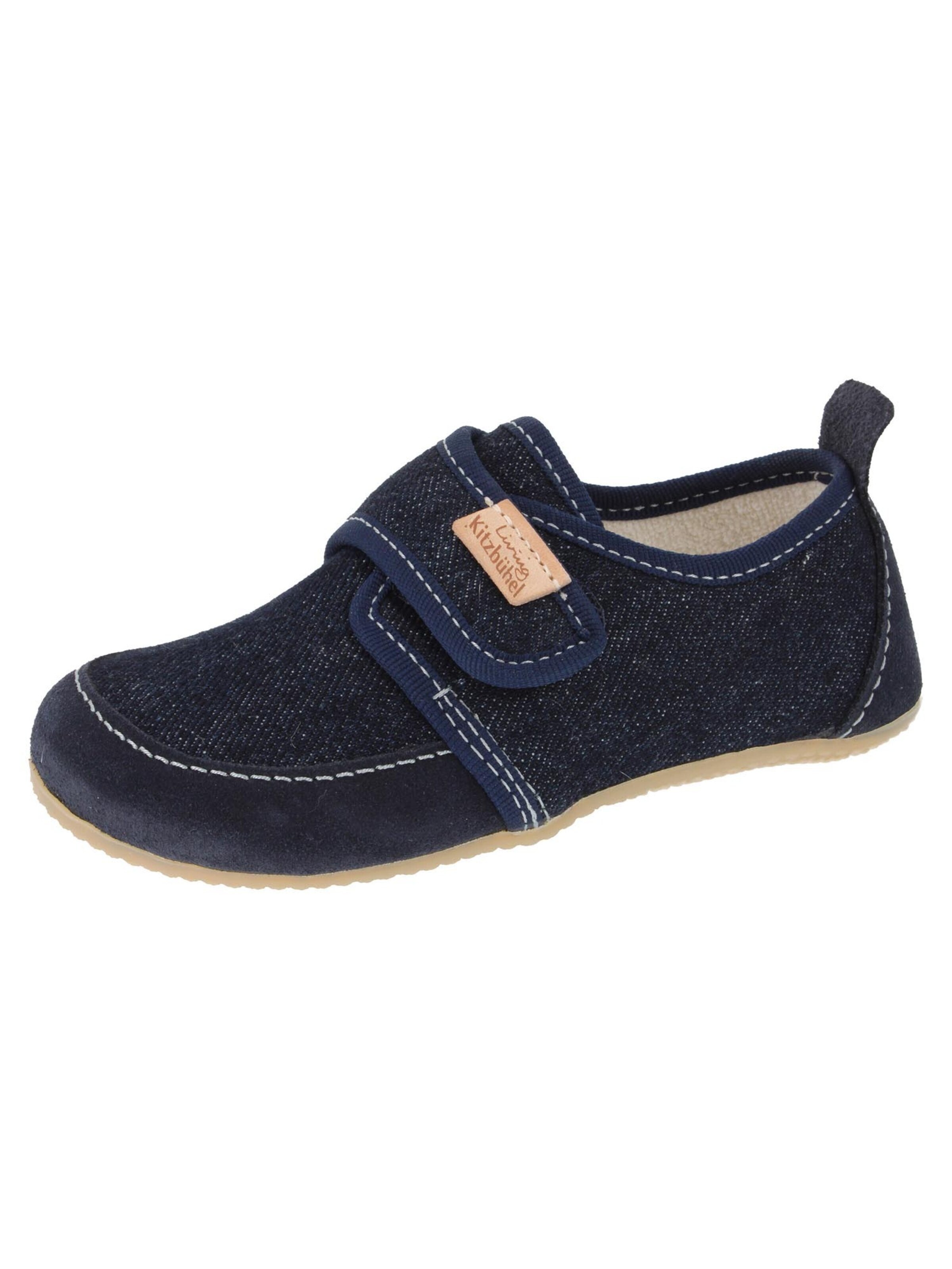 Living Kitzbühel Slippers 'Ulli Uni' in Blue: front