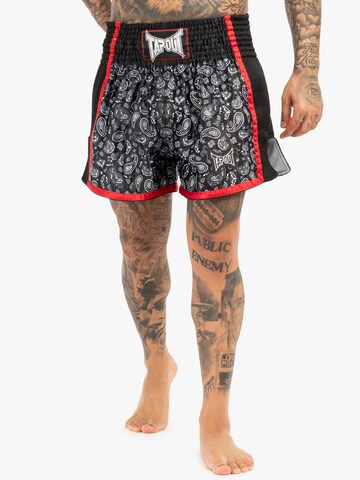 Tapout Loosefit Παντελόνι φόρμας 'Camino' σε μαύρο: μπροστά