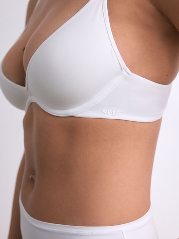 self. T-Shirt BH in Weiß