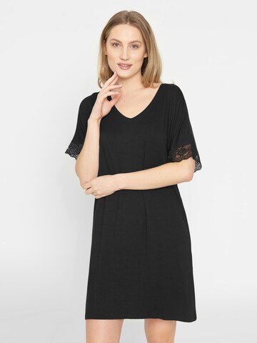 CCDK Copenhagen - Camiseta de noche 'Lucille' en negro: frente