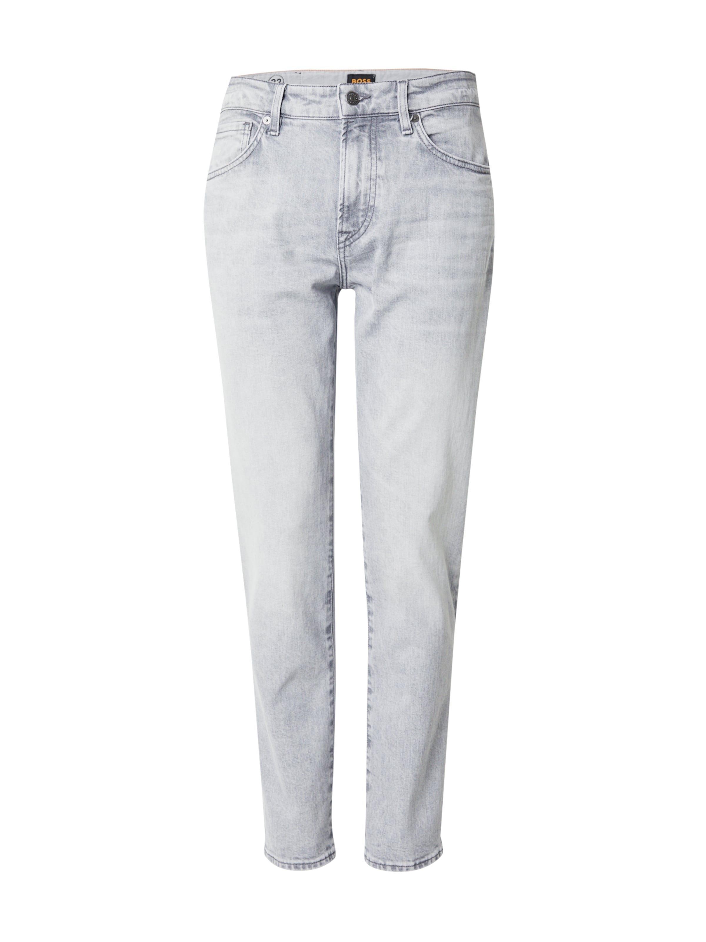 BOSS Tapered Jeans 'Re.Maine' in Grey: front