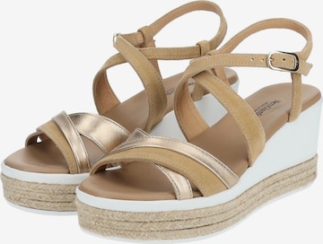 Nero Giardini Strap Sandals in Brown