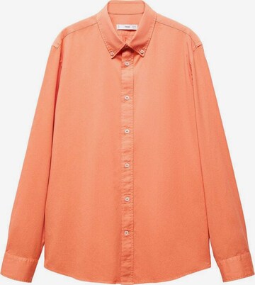 MANGO MAN Regular fit Button Up Shirt 'Pego' in Orange: front