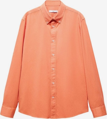 MANGO MAN Regular fit Button Up Shirt 'Pego' in Orange: front