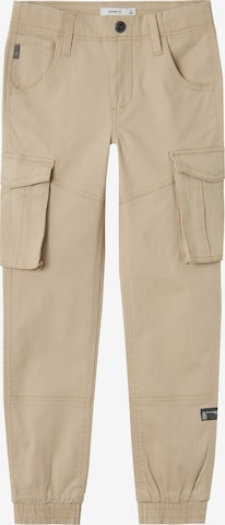 Pantalon 'Bamgo' NAME IT en beige : devant
