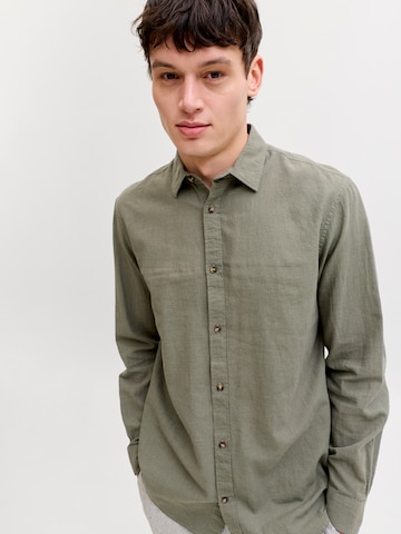 JACK & JONES Средняя посадка Рубашка 'JJESummer' в Зеленый