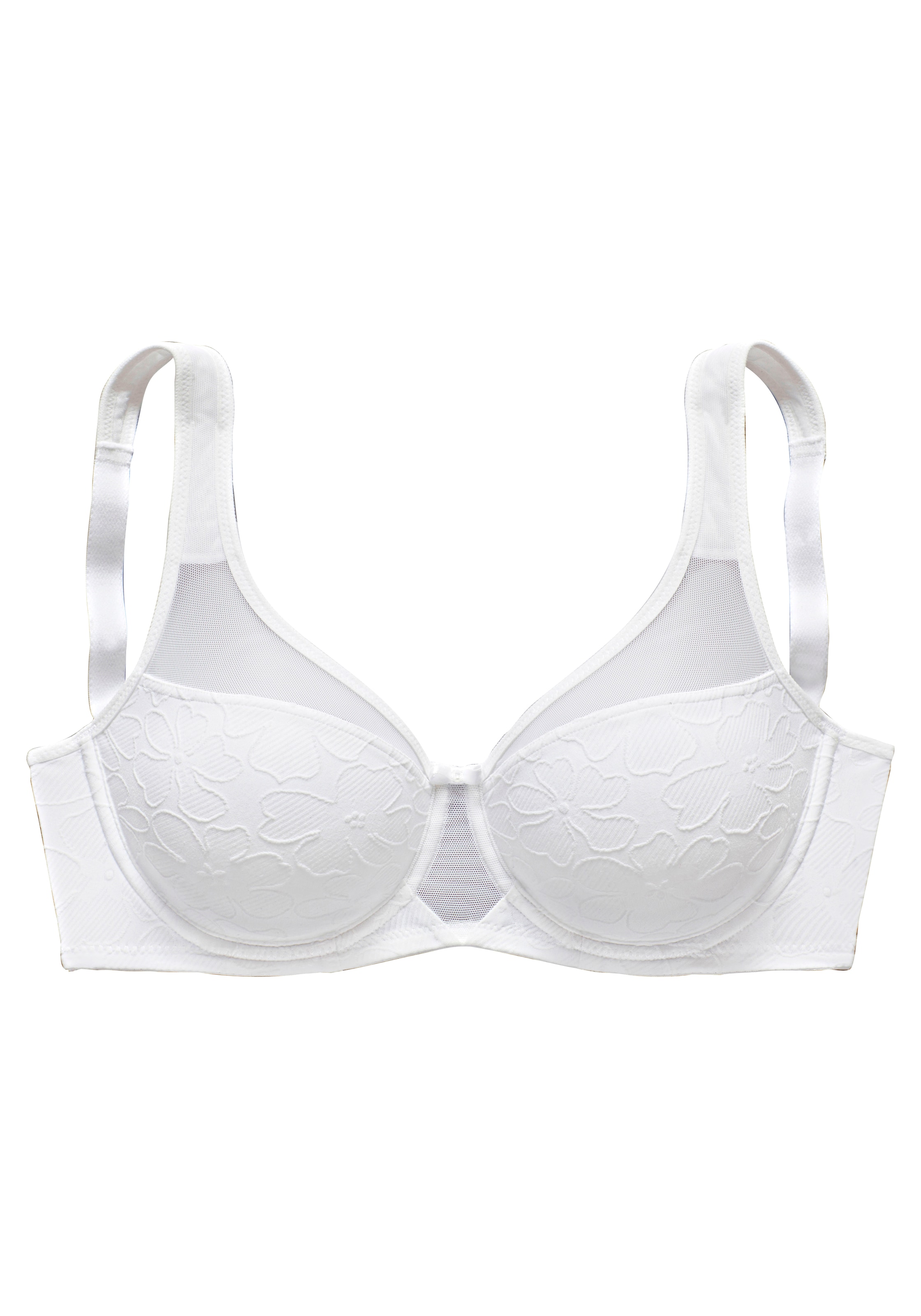 NUANCE T-shirt Bra in White: front