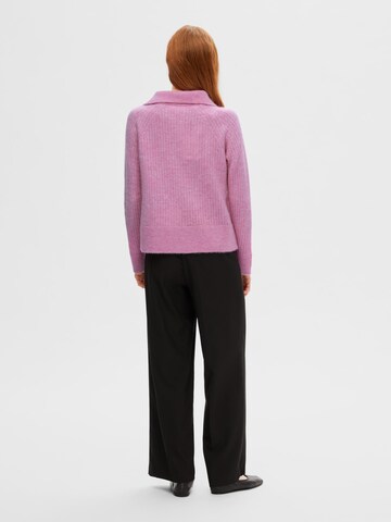 SELECTED FEMME Pullover 'SLFLulu Mika' in Pink