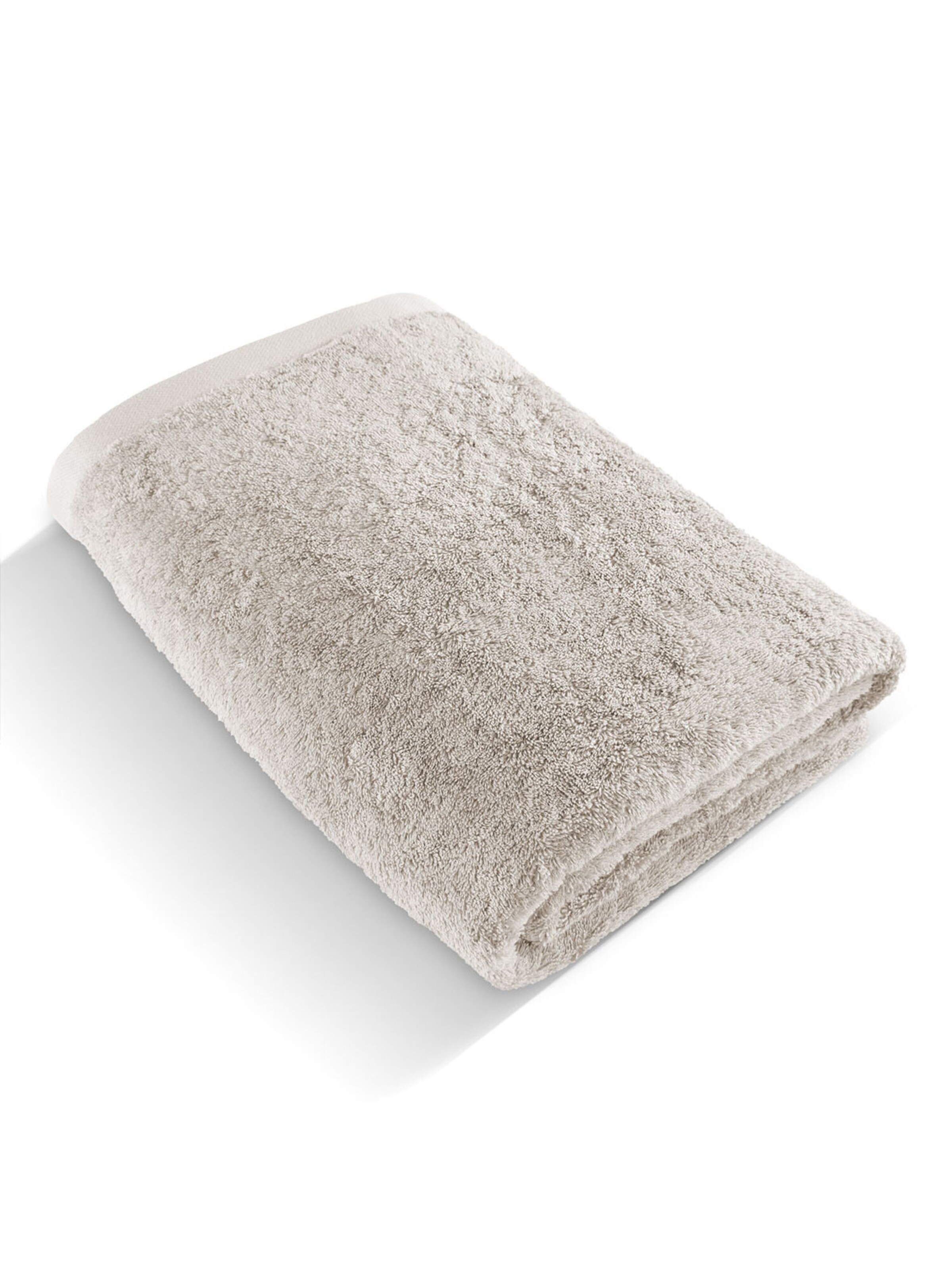 Herzbach home Handdoek in Beige: voorkant