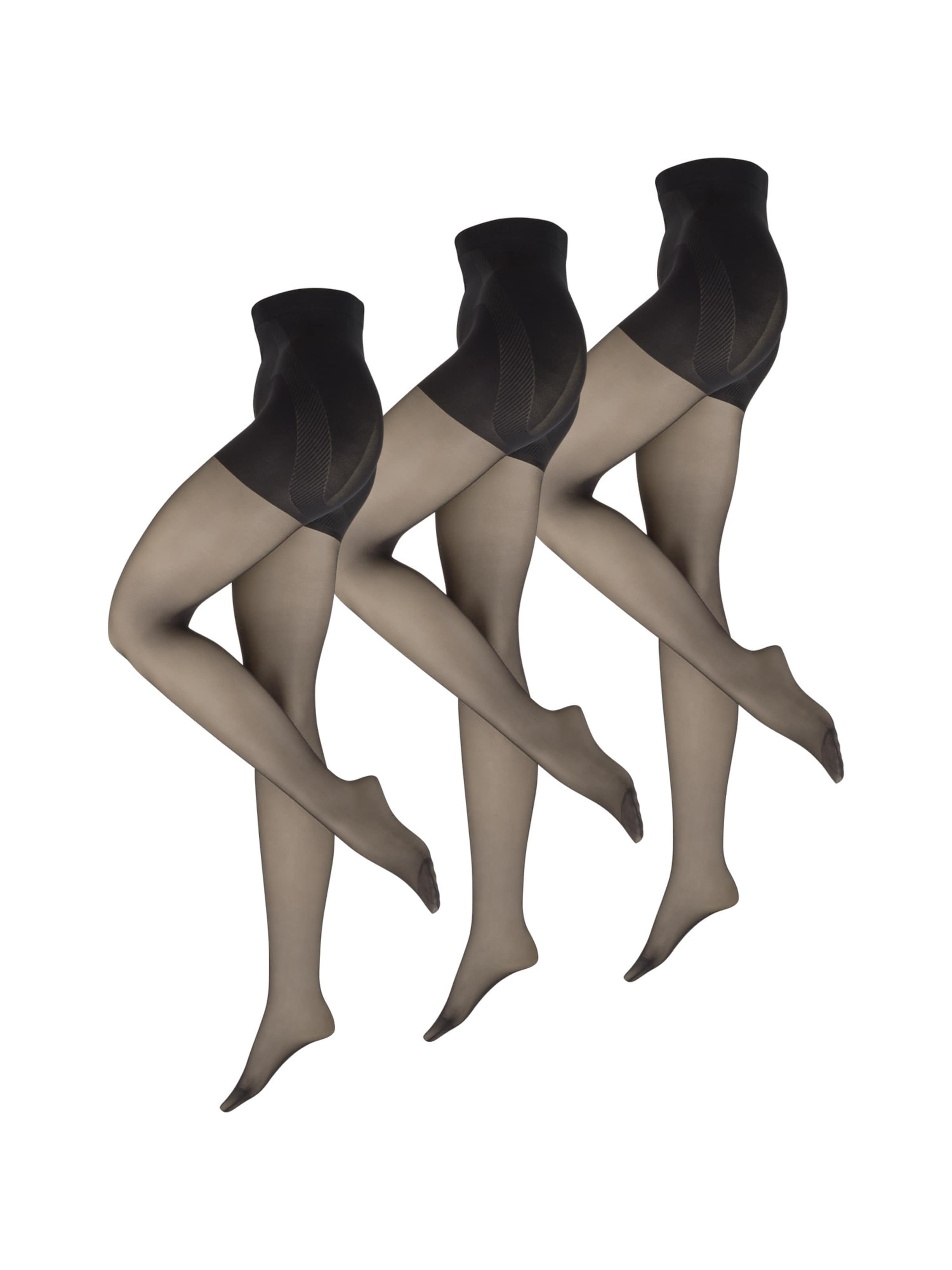 Nur Die Fijne panty ' Goodbye Laufmaschen Shape 20 DEN ' in Zwart: voorkant