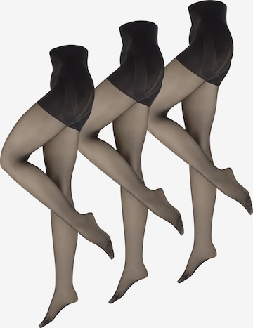 Nur Die Fine Tights ' Goodbye Laufmaschen Shape 20 DEN ' in Black: front