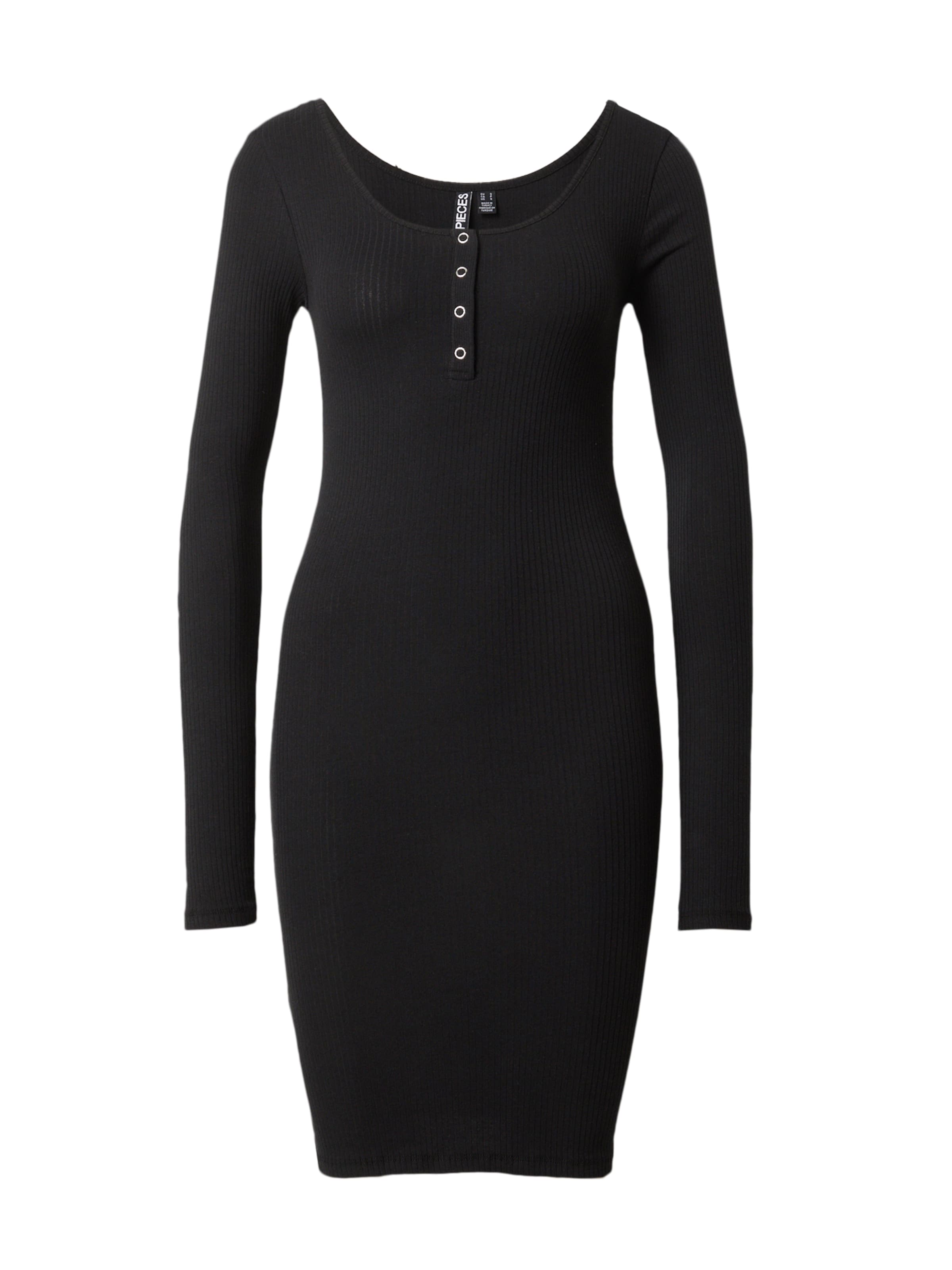 Rochie 'KITTE' de la PIECES pe negru: față