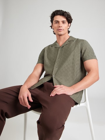 SCOTCH & SODA Regular fit Srajca | zelena barva: sprednja stran