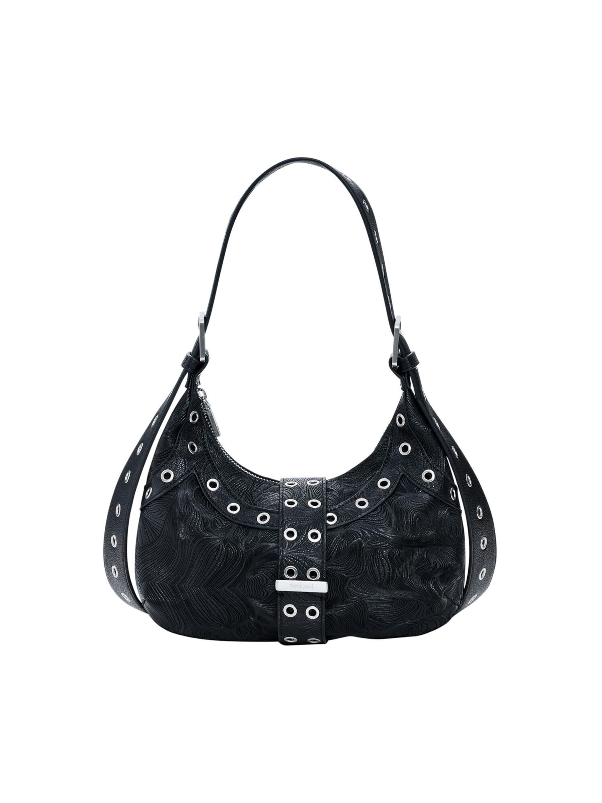 Desigual Чанта за през рамо в черно: отпред