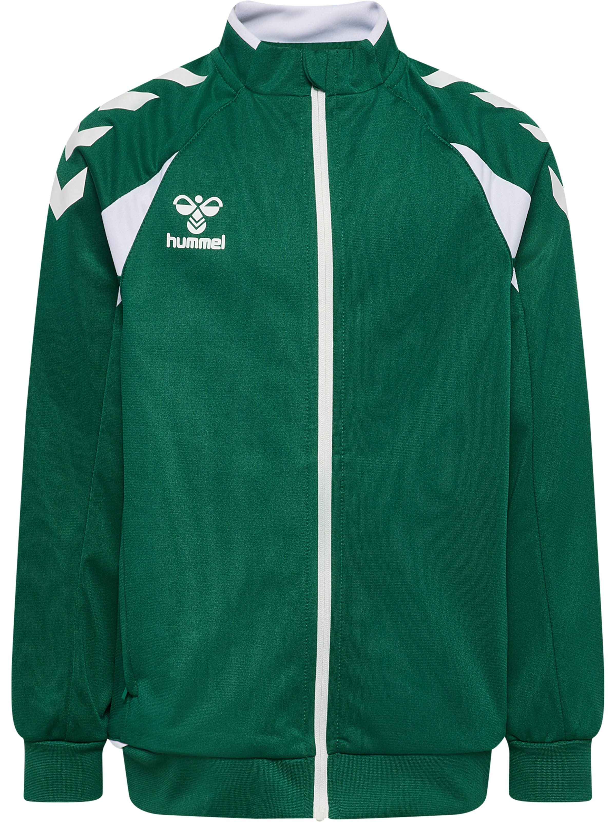 Hummel Sports sweat jacket 'Core 2.0' in Green: front