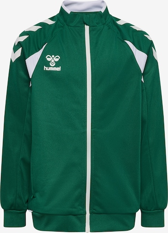 Hummel Sports sweat jacket 'Core 2.0' in Green: front