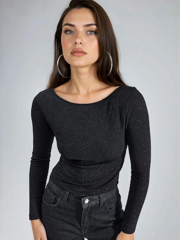 T-shirt Busem en noir : devant