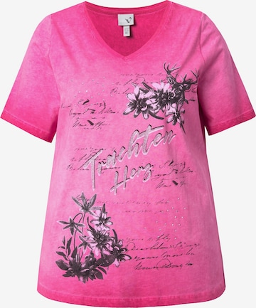 Ulla Popken Shirt in Roze: voorkant