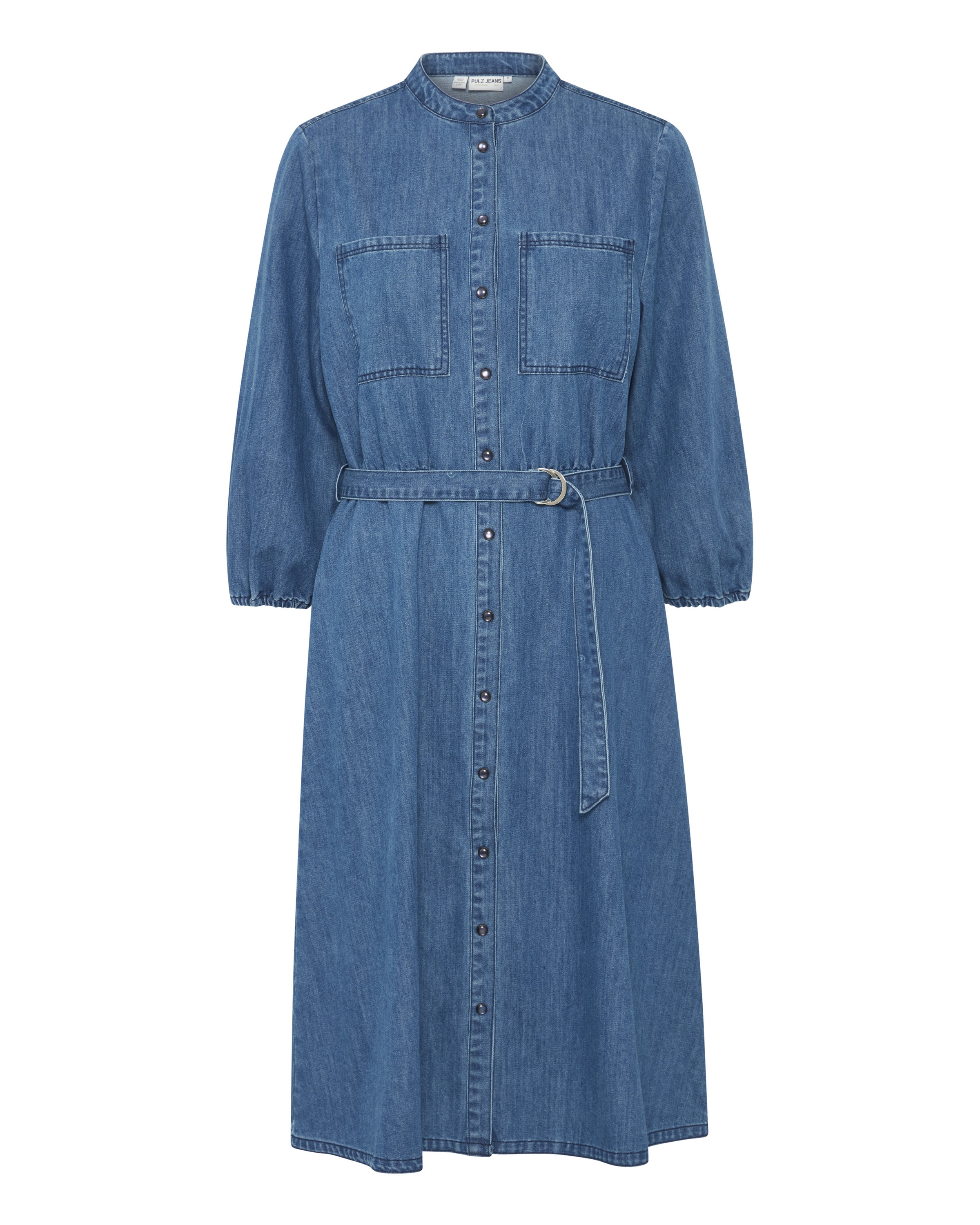 Pulz Blousejurk 'PZMalia' in 40 in de kleur Blauw denim, Productweergave