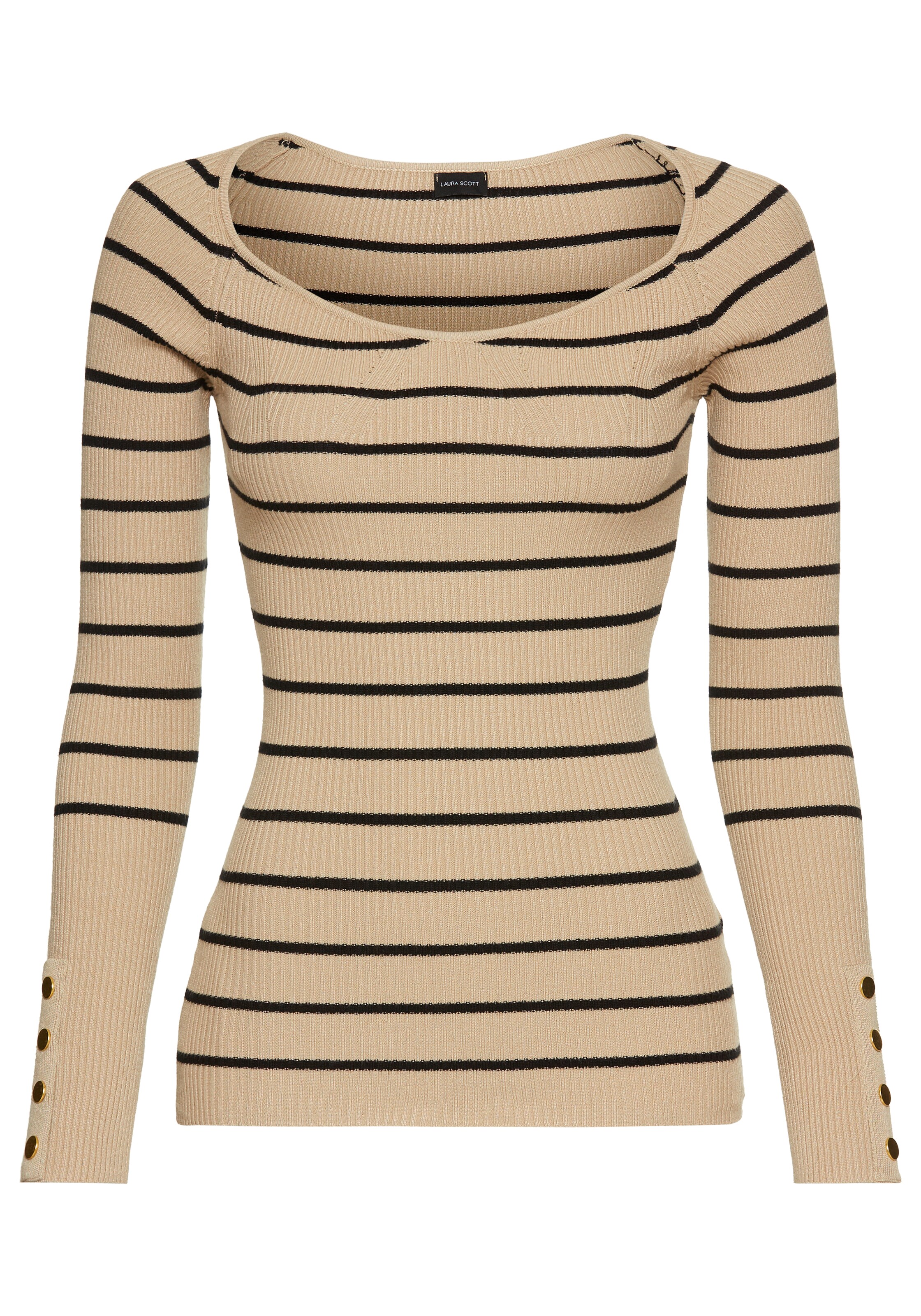 LAURA SCOTT Sweater in Beige: front