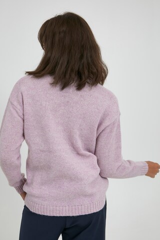 PULZ Jeans Strickpullover 'PZIRIS' in Lila