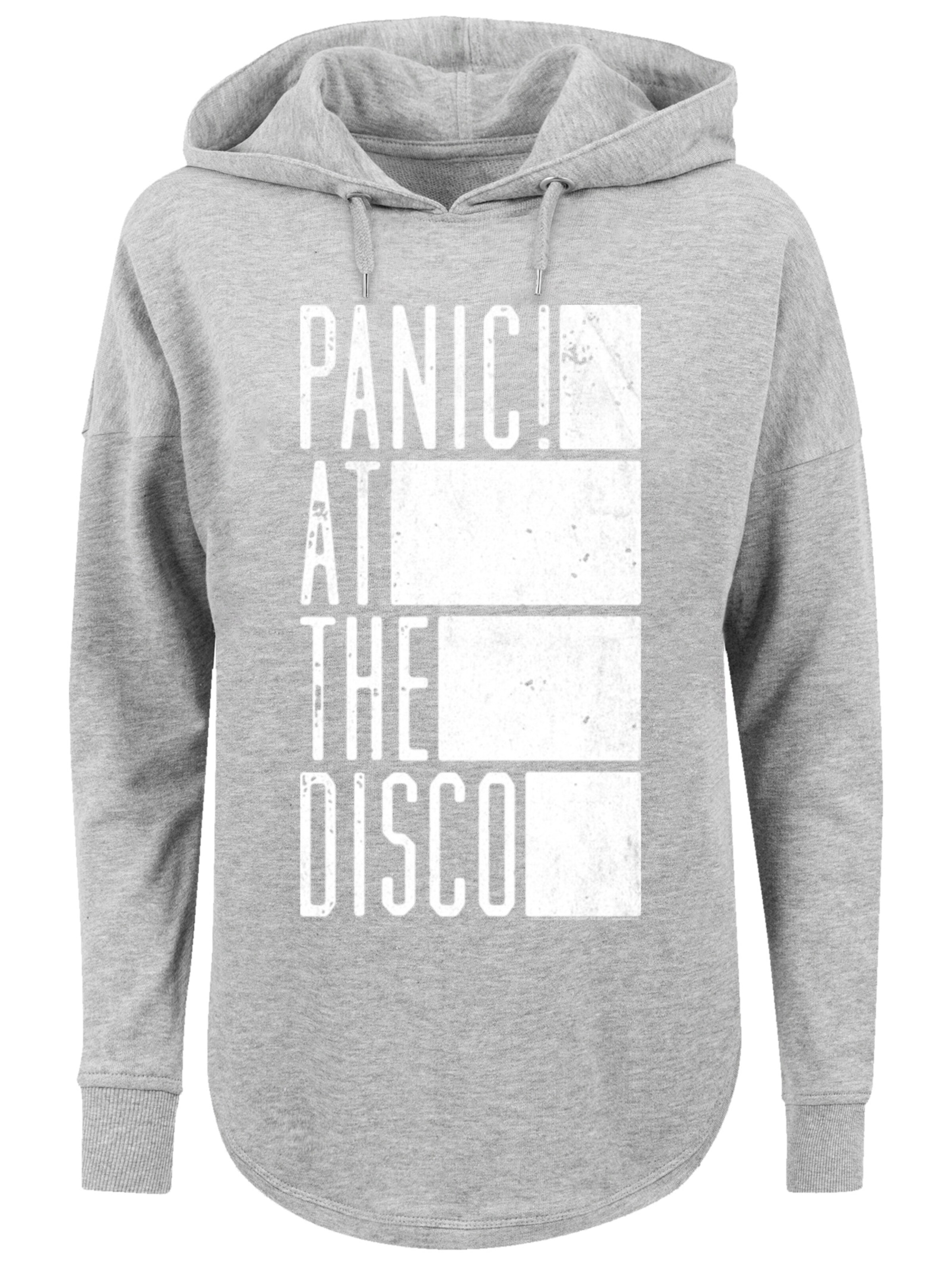 F4NT4STIC Sweatshirt 'Panic At The Disco Block' in Grey: front