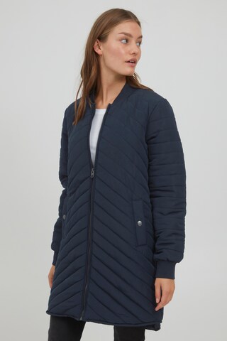 Oxmo Between-Seasons Coat 'MADALYN' in Black: front