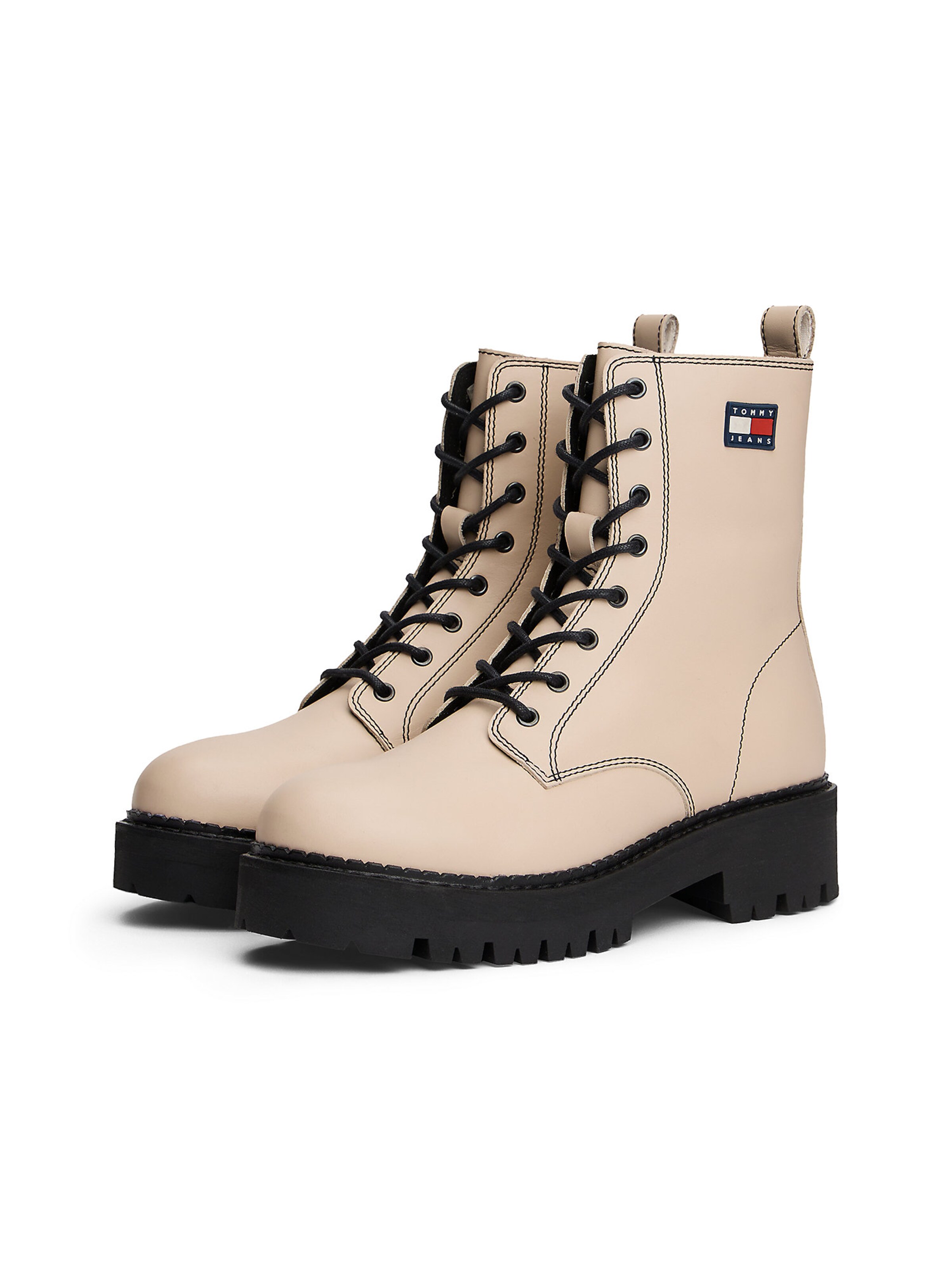 Tommy Jeans Stiefelette in Beige