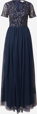 Maya Deluxe Evening Dress 'DELICATE' in Blue: front