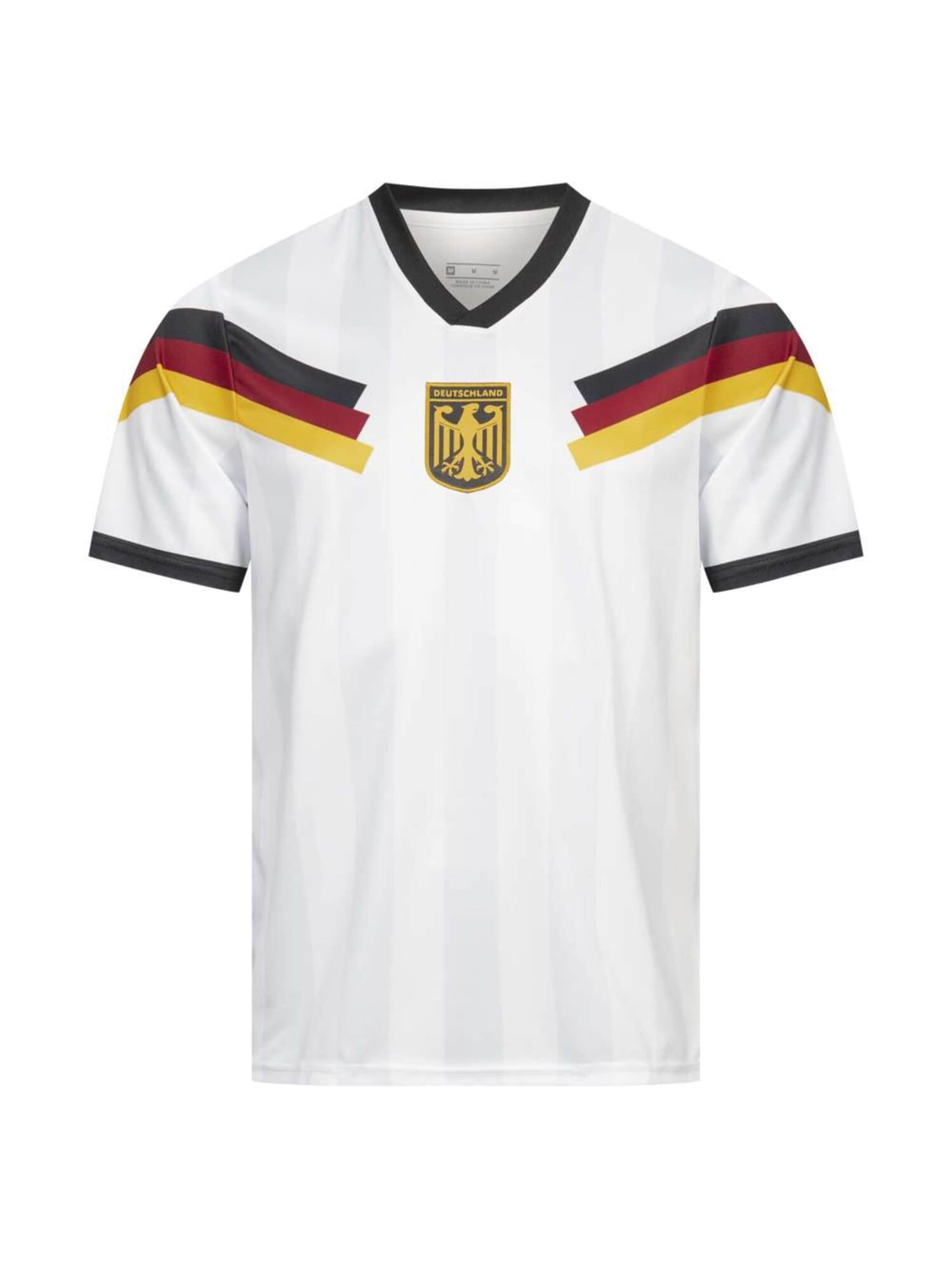 JELEX Trikot 'Deutschland Heimtrikot Retro History'‌‌‌‌‌‌‌ in Weiß: Vorderseite