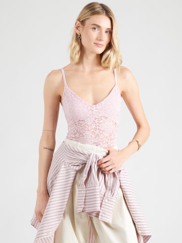 HOLLISTER Top - rózsaszín: elől
