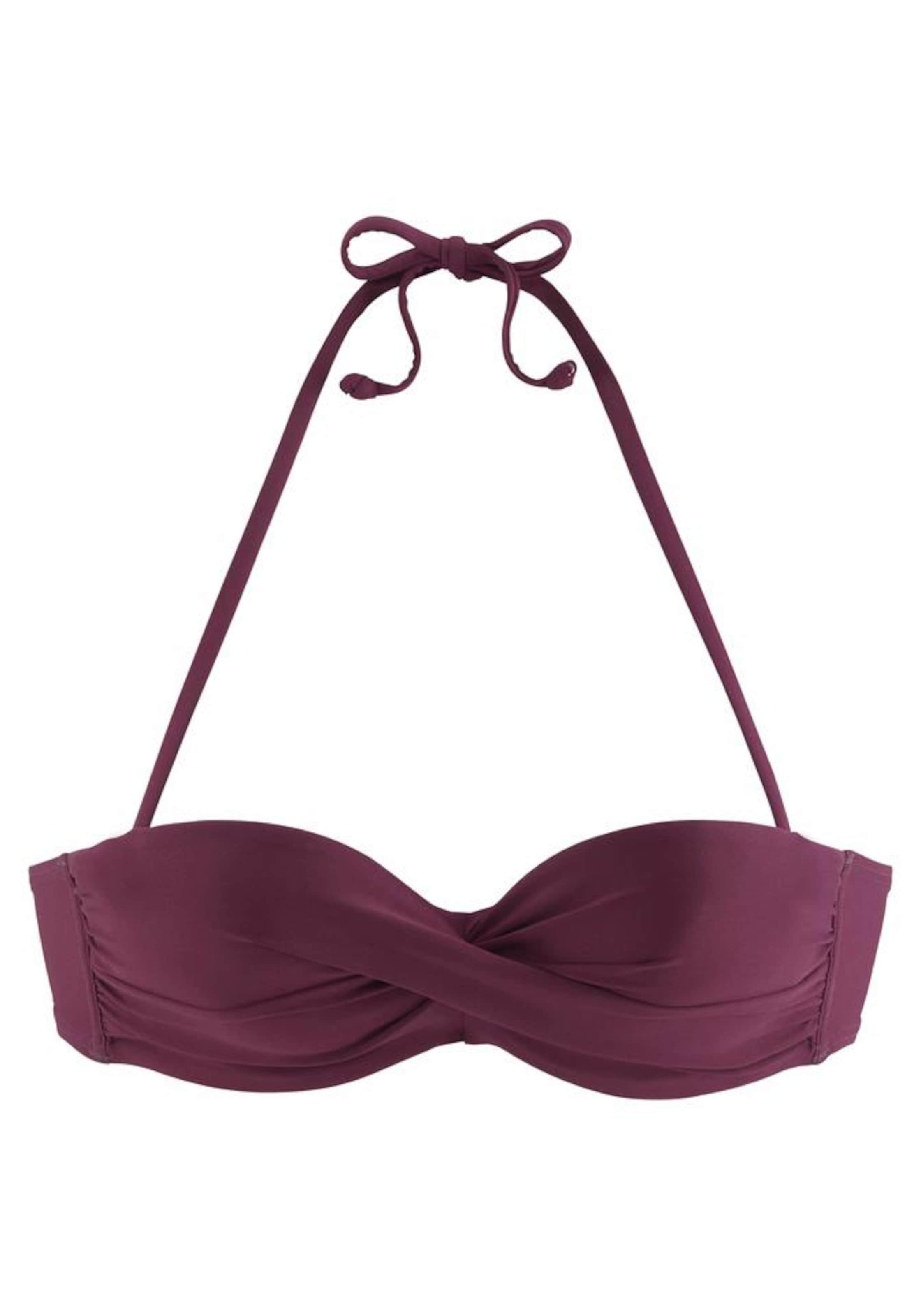 LASCANA Бандо Верх бикини в Красный: спереди