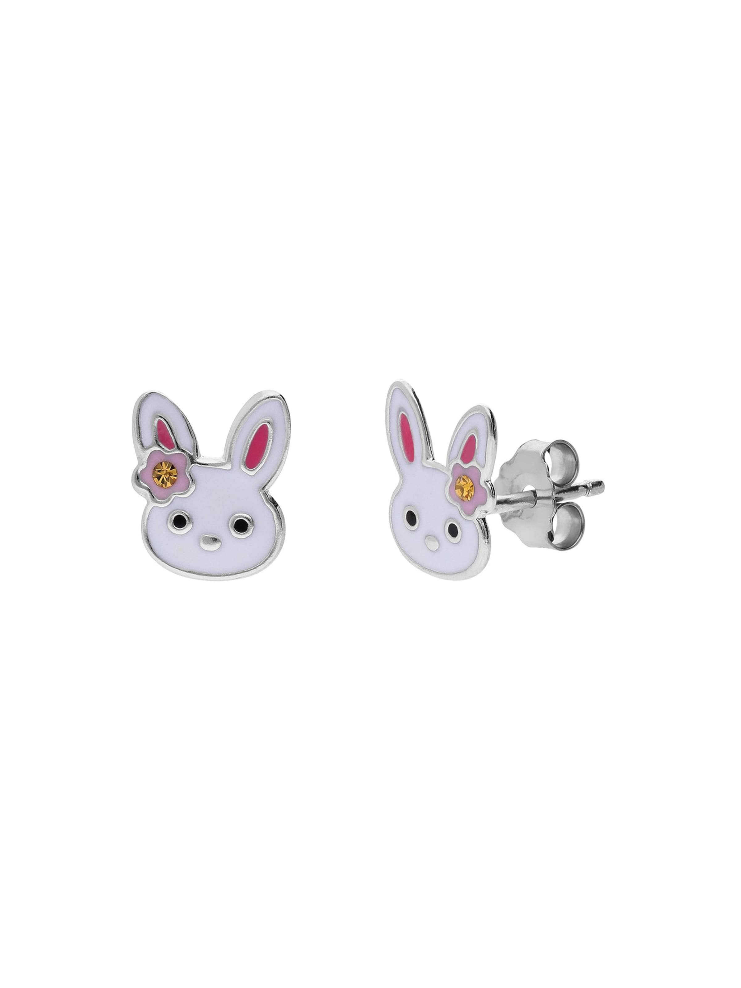 Boucles d'oreilles Lucardi en argent : devant