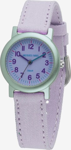 Jacques Farel Analog Watch in Purple: front