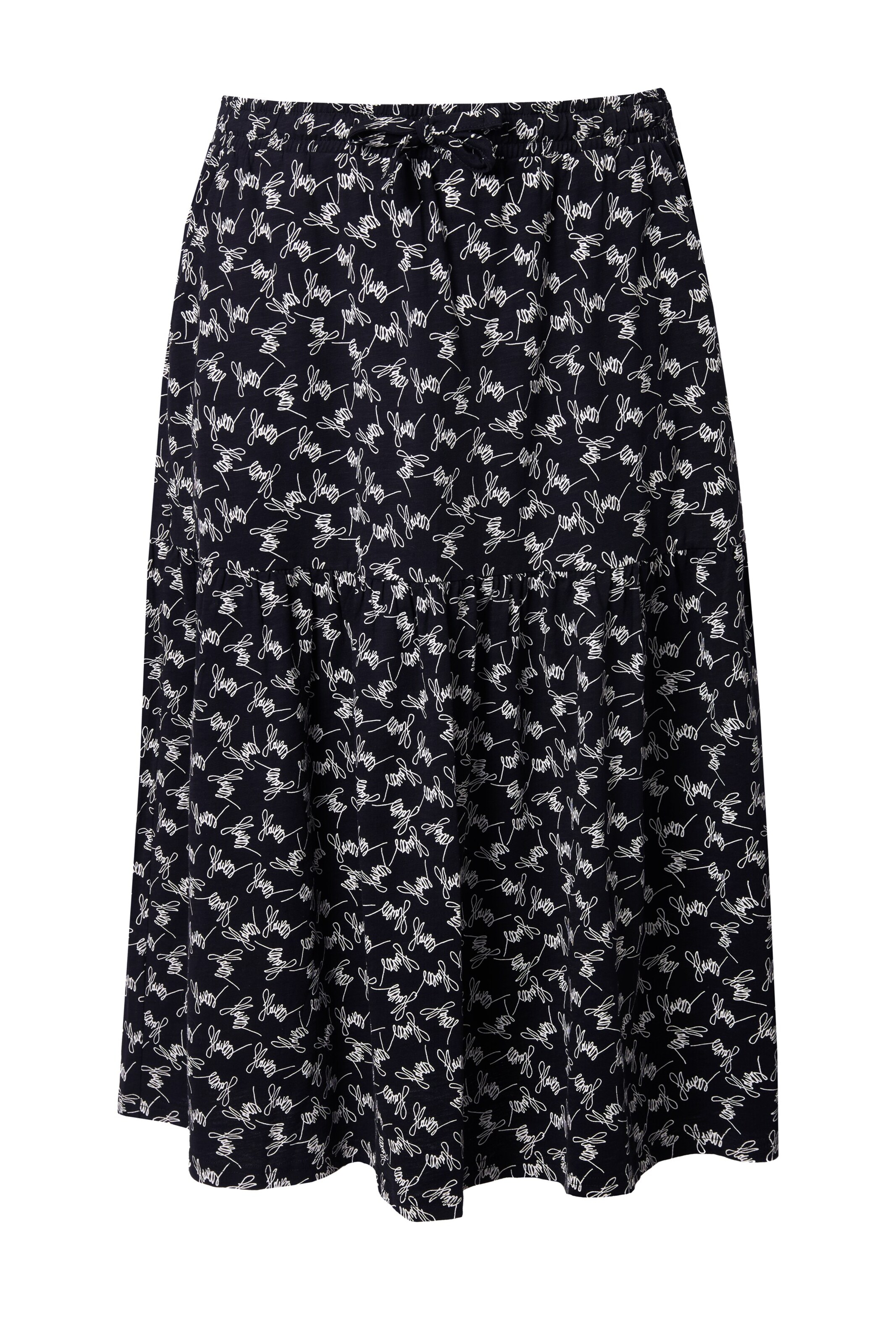 Ulla Popken Rock in Schwarz: Vorderseite