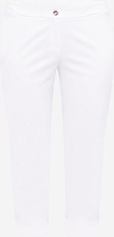 Coupe slim Pantalon 'RODI' Persona by Marina Rinaldi en blanc : devant