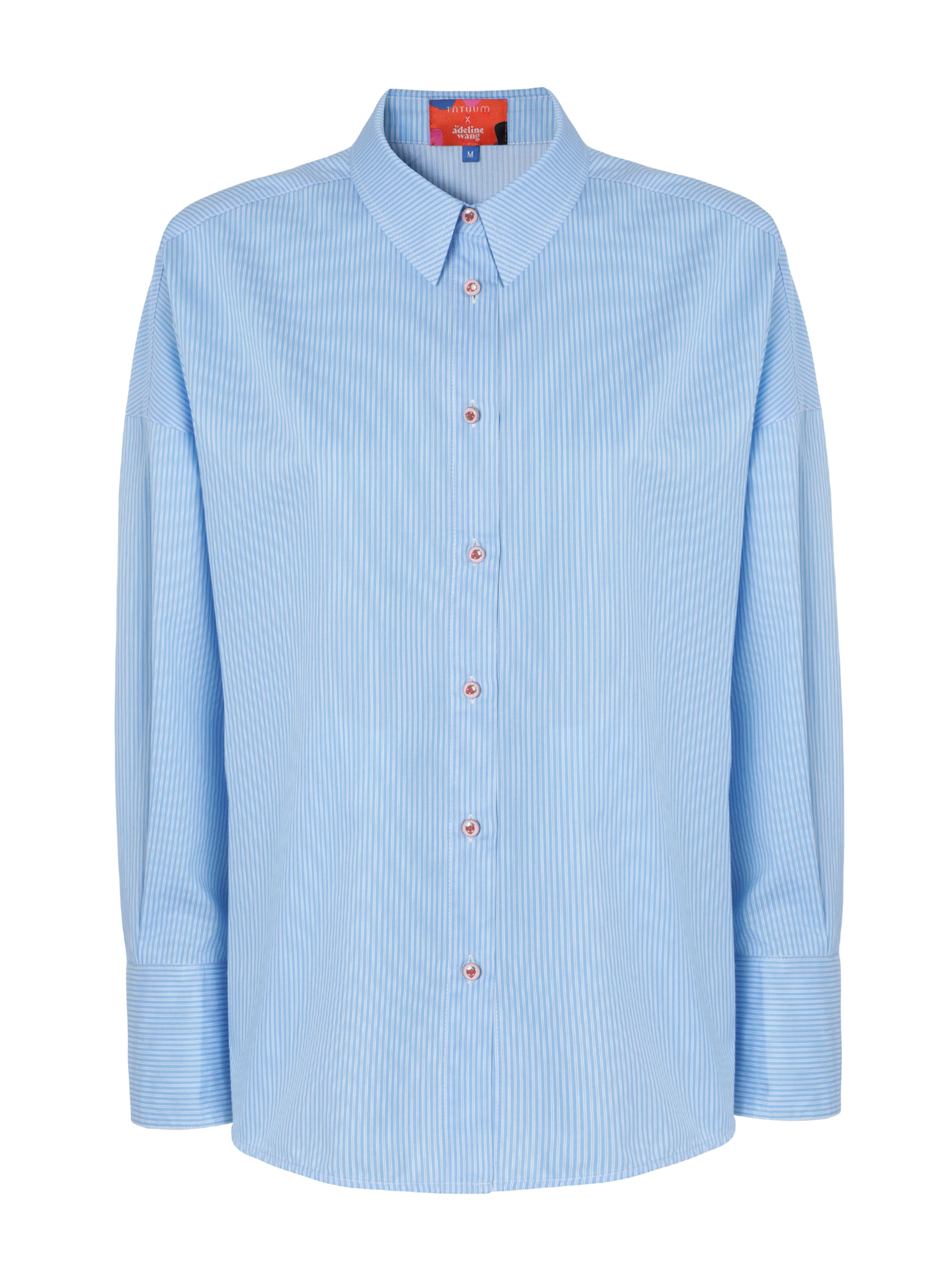 TATUUM Blūze, krāsa - debeszils, Preces skats