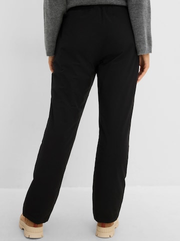 Regular Pantalon fonctionnel bonprix en noir
