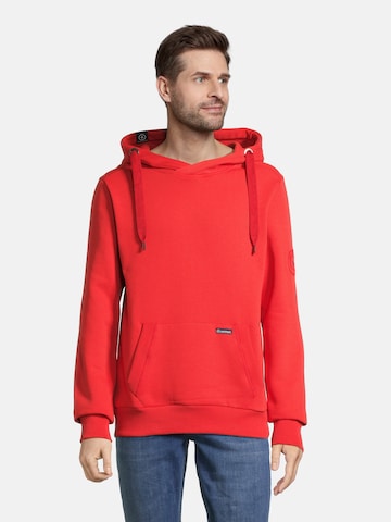 Sweat-shirt 'HEFF' salzhaut en rouge : devant