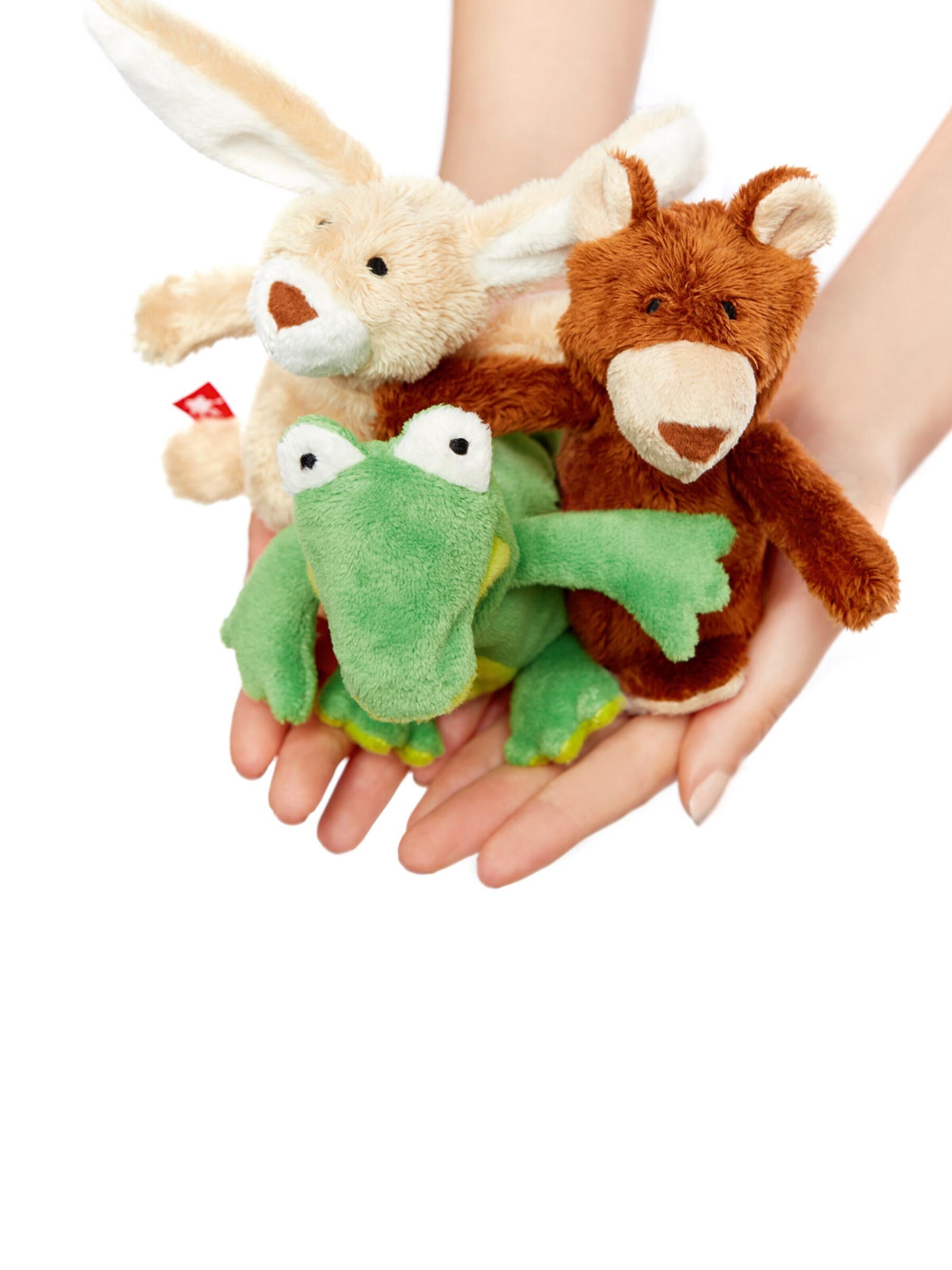 SIGIKID Stuffed animals 'Mini Kuscheltier Cuddly Gadgets' in Beige