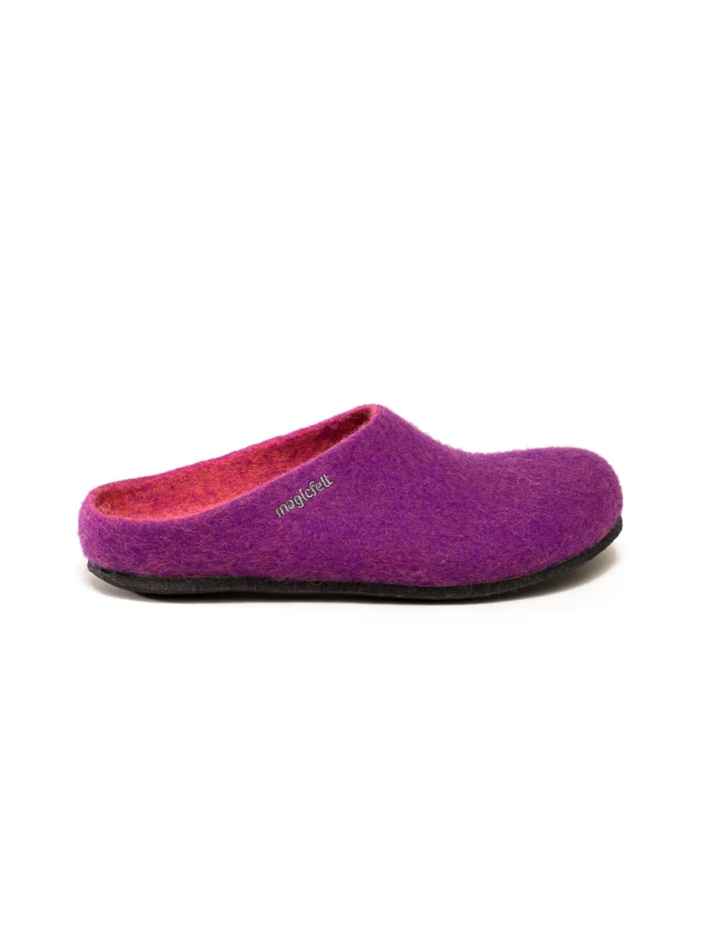 MagicFelt Slippers 'Filzpantoffel Magicfelt 709' in Purple