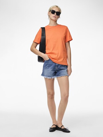 PIECES Shirt 'PCRia' in Oranje